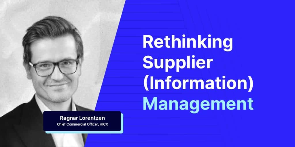 Rethinking Supplier (Information) Management For Supplier Success